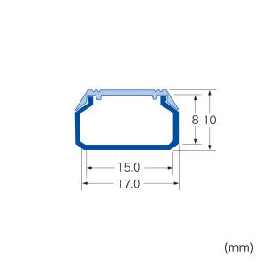 ケーブルモール 幅17mm 角型 壁用 床用 ...の詳細画像2