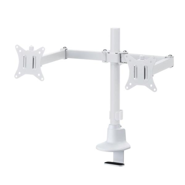 モニターアーム ディスプレイアーム 2画面左右 デュアルモニター 薄型クランプ 耐荷重各9kg 32...