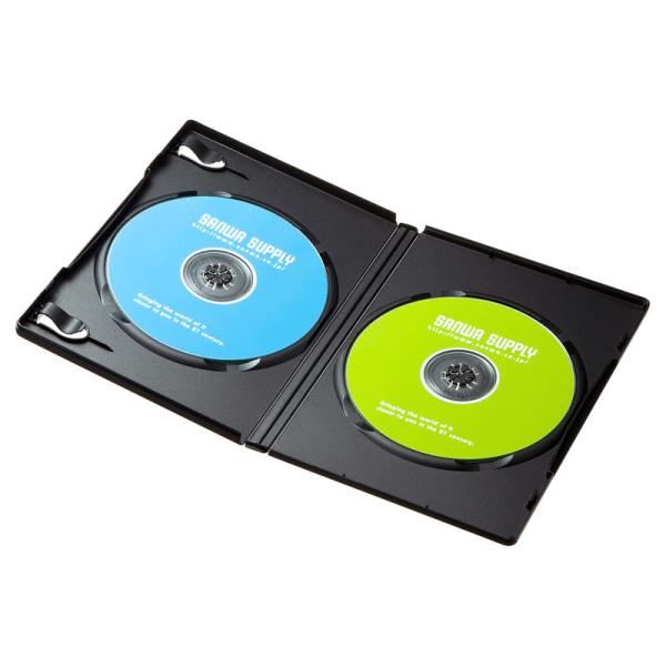 DVDケース 2枚収納 3枚セット トールケース ブラック BD CD BD-R BD-RE ブルー...