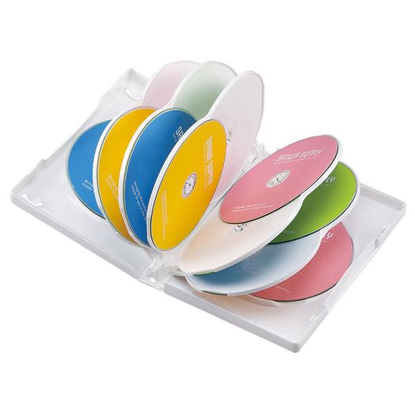 DVDケース 12枚収納 3枚セット トールケース ホワイト BD CD BD-R BD-RE ブル...
