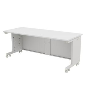 eデスク オフィスデスク ホワイト 幅180cm 奥行70cm 高さ70cm ED-SK18070W サンワサプライ 代引き不可 個人様宅への配送不可