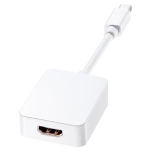 訳あり新品 変換アダプタ Mini DisplayPort HDMI 4K対応 音声 映像出力 接続 AD-MDPHD008 サンワサプライ 外装に傷・汚れあり｜esupply