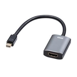 訳あり新品 ミニDisplayPort-HDMI 変換アダプタ HDR対応 ブラック 15cm ネコポス対応 AD-MDPHDR01 サンワサプライ 外装に傷・汚れあり｜esupply