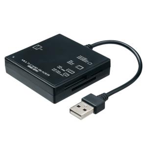 訳あり新品 マルチカードリーダー USB2.0 ブラック ADR-ML23BKN サンワサプライ 外装に傷・汚れあり ネコポス対応｜esupply