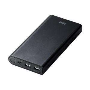 700-BTL025 モバイルバッテリー サンワダイレクト モバイルバッテリー AC出力対応 大容量 11400mAh 41.27Wh AC65W