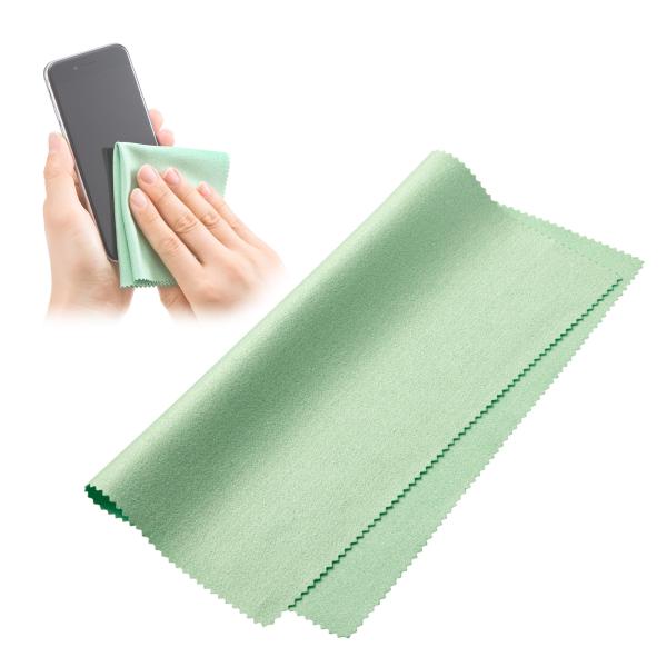 訳あり新品 液晶クリーナー ディスプレイ画面 お掃除 クリーニングクロスタイプ グリーン CD-CC...