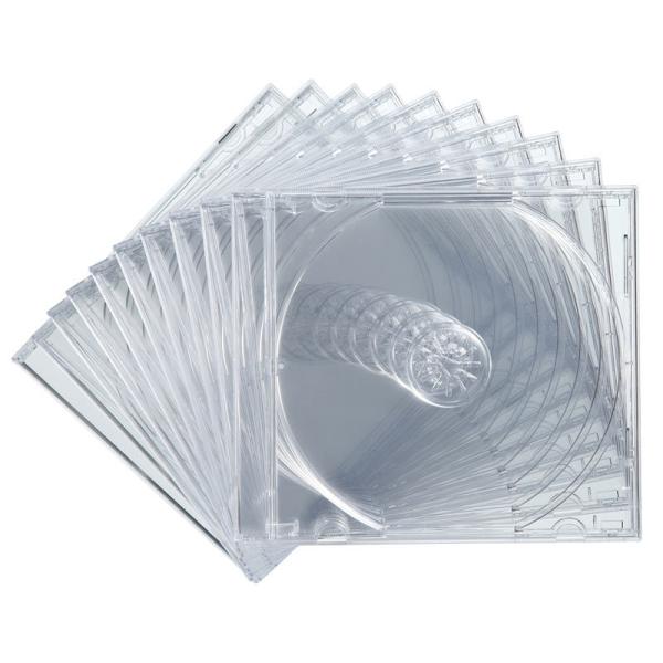 訳あり新品 プラケース 10枚セットBlu-ray DVD CD収納 クリア FCD-PN10CLN...