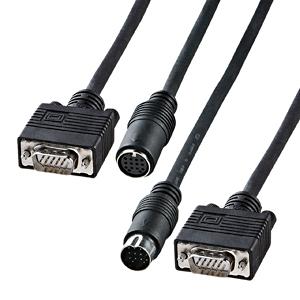 訳あり新品 DOS/Vパソコンとディスプレイを接続するディスプレイ工事配線VGAケーブル アナログR...