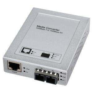 訳あり新品 光メディアコンバータ 1000BASE-T-1000BASE-SX/LX  LAN-EC212C サンワサプライ 外装に傷・汚れあり｜esupply