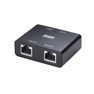 訳あり新品 スイッチングハブ LANハブ ギガビット 3ポート Type-C給電 超小型 アルミ筐体 AU LAN-GIGAC302BK サンワサプライ 外装に傷・汚れあり ネコポス対応｜イーサプライ ヤフー店