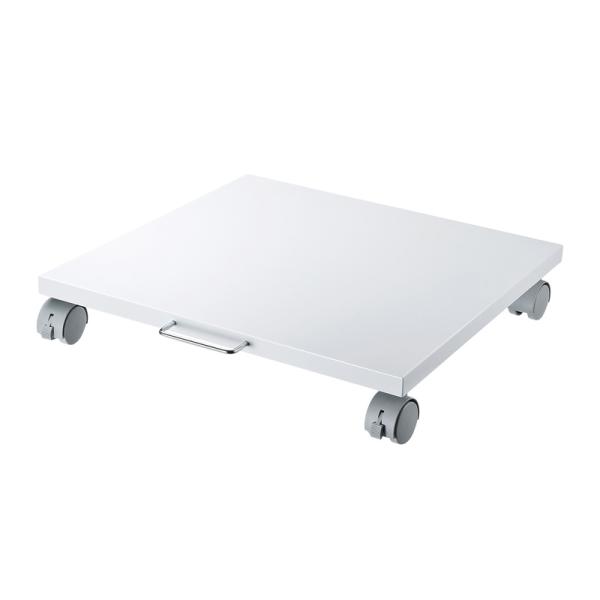 訳あり新品 デスク下プリンタ台 キャスター付 レーザープリンタ トロリー 幅50cm 奥行53.5c...