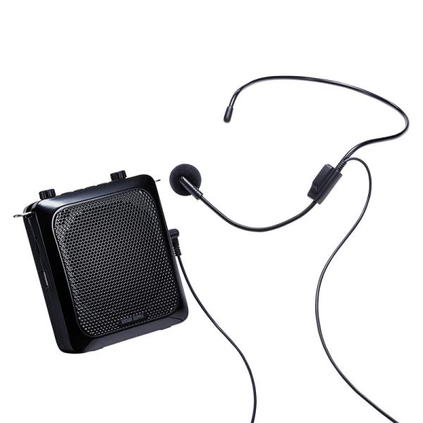 訳あり新品 拡声器スピーカー ハンズフリー 最大出力14W マイク付 ポータブル 音楽再生 選挙 演...