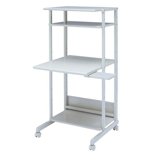 訳あり新品 パソコンラック スチール製 H1338mm RAC-EC2SN2 サンワサプライ 箱にキ...