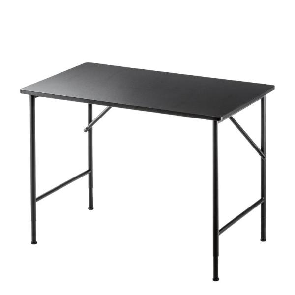 訳あり新品 ワークデスク 幅100cm 高さ3段階 高さ70cm 72cm 74cm ブラック SH...