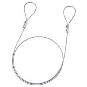 訳あり新品 eセキュリティ ワイヤー 長さ1.0m 径3.5mm SLE-1W-1 サンワサプライ ...
