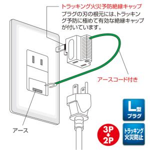 訳あり新品 3P→2P変換アダプタ 3P 1個...の詳細画像4