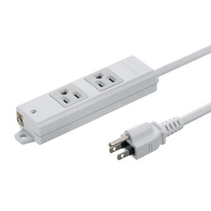 訳あり新品 タップ 工事物件タップ 3Pプラグ 2個口 5m マグネット付き TAP-KS2N-5 サンワサプライ 外装に傷・汚れあり