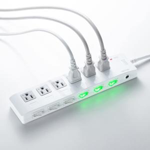 訳あり新品 電源タップ 3P 6個口 2m 省...の詳細画像2