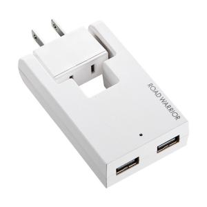 訳あり新品 スイングUSB充電タップ ホワイト TR-AD2USBW  サンワサプライ ※外装にキズ、汚れあり