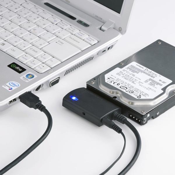 訳あり新品 SATA-USB3.0変換ケーブル HDD＆SSD対応 USB-CVIDE3 サンワサプ...