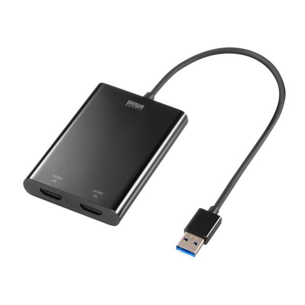 訳あり新品 USB-HDMIディスプレイアダプタ 4K/60Hz対応 2画面出力 USB-CVU3H...