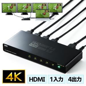 訳あり新品 HDMI分配器 4分配 4K/60Hz HDR対応 VGA-HDRSP4 サンワサプライ 外装にキズ、汚れあり｜esupply