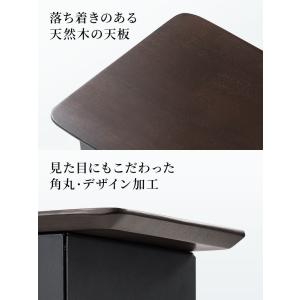 モニター台木製80cm 2引き出し 耐荷重30...の詳細画像5