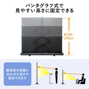 プロジェクタースクリーン 自立式 100インチ...の詳細画像4