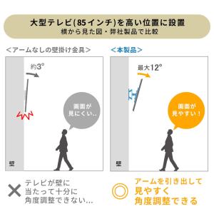 壁掛けテレビ金具 テレビ壁掛け金具 ダブルアー...の詳細画像5