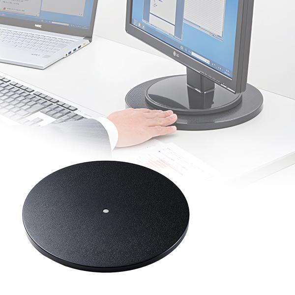 回転台 テレビ台 ノートPC 液晶モニター 直径28cm 耐荷重30kg ローラーペアリング搭載 E...