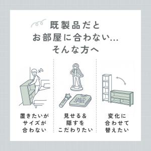 キューブ型収納ボックス 扉 ハーフサイズ 幅3...の詳細画像1