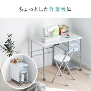 折りたたみデスク 折りたたみイス付 キャスター...の詳細画像4