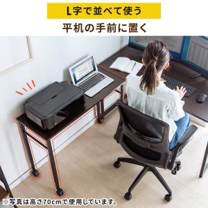 キャスター付きサブデスク 幅90cm 奥行35...の詳細画像2