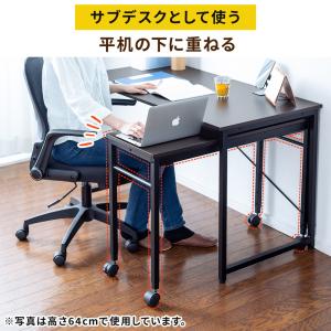 キャスター付きサブデスク 幅90cm 奥行35...の詳細画像5