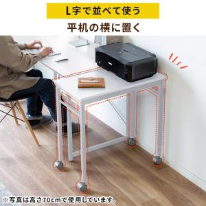 キャスター付きサブデスク 脇机 パソコンデスク...の詳細画像2