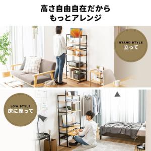 パソコンラック 4cmピッチ可変棚 スリムラッ...の詳細画像3
