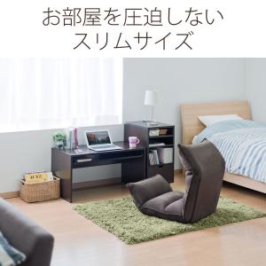 パソコンデスク ローデスク 木製 キャビネット...の詳細画像1