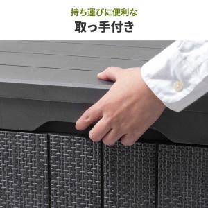 屋外用収納コンテナ 113L 大容量 収納ボッ...の詳細画像5