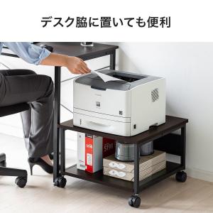 プリンタ台 2段 木目調 プリンタラック レー...の詳細画像4
