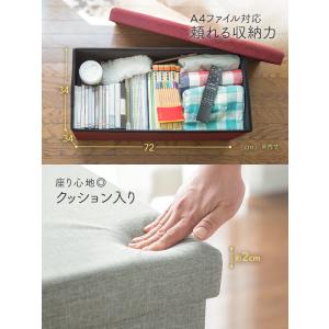 スツール 収納 オットマン 収納椅子 座れる収...の詳細画像4