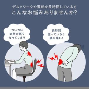 ランバーサポート シートクッション 腰枕 背も...の詳細画像1