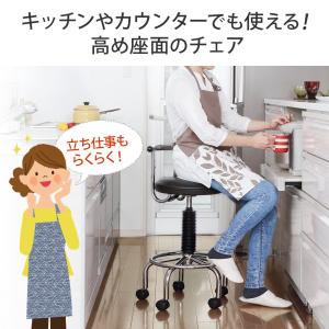 カウンターチェア キャスター・アジャスター両対...の詳細画像1