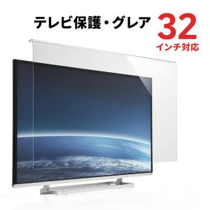 テレビ保護パネル 32インチ対応 液晶テレビ TV カバー 保護 アクリル製 破損防止 傷防止 汚れ防止 ペット 子供 EZ2-CRT012｜esupply