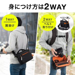 カメラバッグ 一眼レフカメラ 交換用レンズ収納...の詳細画像5