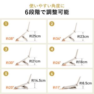学習台 傾斜台 卓上 6段階角度調整 2層タイ...の詳細画像4