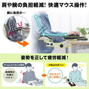 アームレスト エルゴノミクス 肘置き マウスパ...の詳細画像1