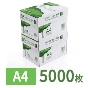 コピー用紙 a4 5000枚 ホワイト 500枚×10冊 A4 印刷用紙 カラーコピー