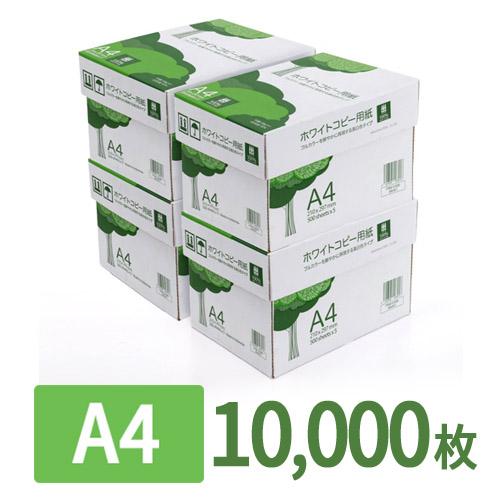 コピー用紙 A4サイズ 500枚×20冊 10000枚 高白色 EZ3-CP1A4-4