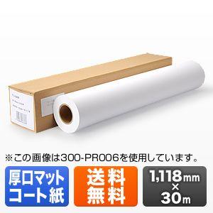 プロッター用紙 ロール紙 厚口マットコート紙 1118mm×30m 44インチロール プロッター対応 大判インクジェットプリンタ用 EZ3-PR008 受注発注 代引き不可｜esupply