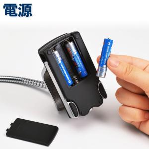 スタンドルーペ 拡大鏡 LEDライト付 クリッ...の詳細画像5